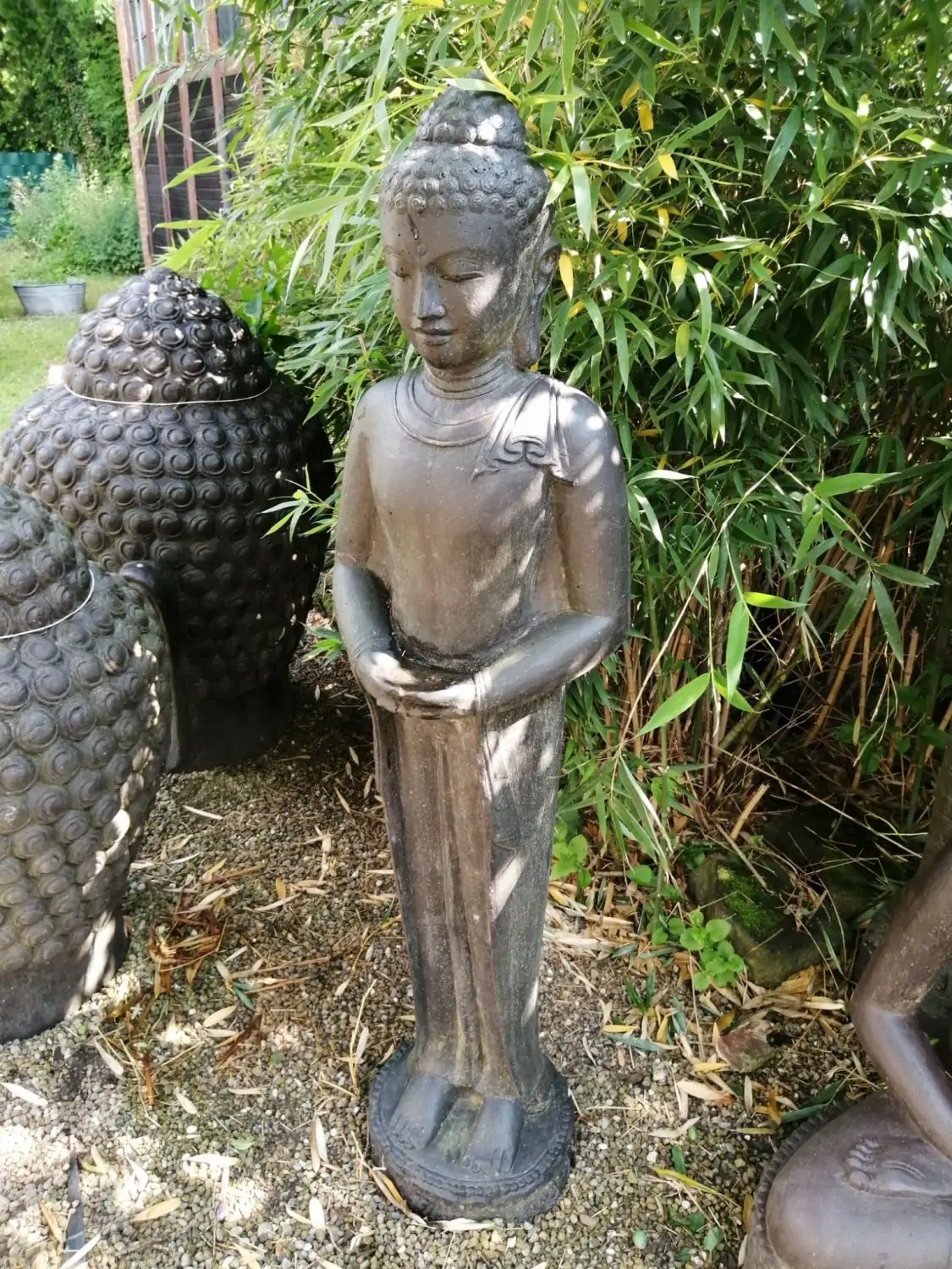Product image 3 of the product “Buddha standing, cast stone, 151cm height ”